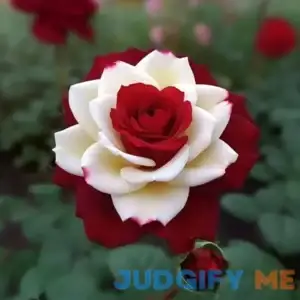 DouxiE 20pcs Rare Twin Red White Rose Flower Seeds for Planting