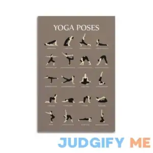 ESSAHI Yoga Poses Poster Motivational Inspirational Poster Art Decor Painting Aesthetic Wall Art Canvas for Bedroom Decor 12x18inch
