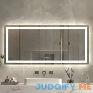 Exbrite H LED Bathroom Light Mirror