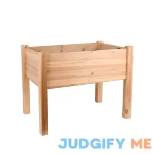 Expert Gardener Natural Wood Small Elevated Garden Bed