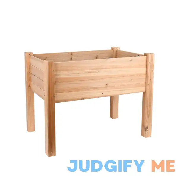 Expert Gardener Natural Wood Small Elevated Garden Bed Expert Gardener Natural Wood Small Elevated Garden Bed