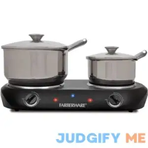 Farberware Royalty 1800 W Double Burner Black Electric Cooktop