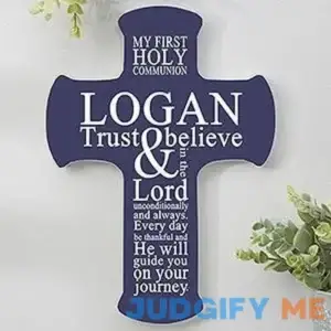 First Communion Personalized 9.5-inch Cross