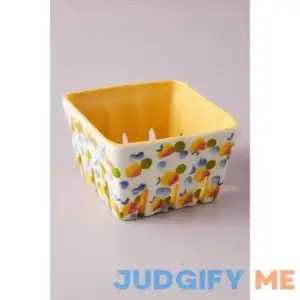 Floral Ceramic Berry Basket by Anthropologie