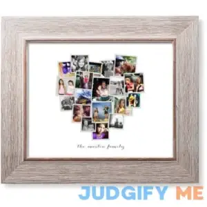 Framed Art Prints: Tilted Heart Collage