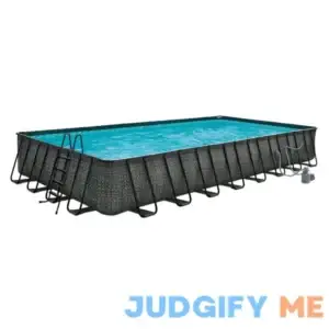 Funsicle Oasis Rectangle Outdoor Above Ground Swimming Pool