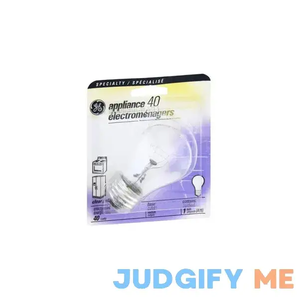 GE A15 Appliance Light Bulb GE A15 Appliance Light Bulb