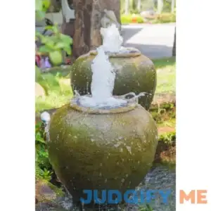 Garden Fountain Wrapped Canvas Print Wade Logan