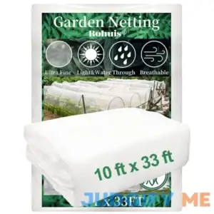 Garden Netting Pest Barrier 10 ft x 33 ft Ultra Fine Mesh Mosquito Cicada Bird Bug Netting for Raised Garden Bed Greenhouse