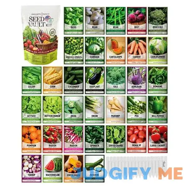 Gardeners Basics Survival Vegetable Seeds Garden Kit Over 16 Gardeners Basics Survival Vegetable Seeds Garden Kit Over 16