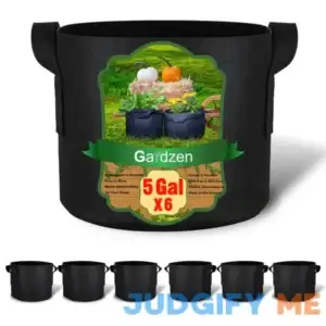 Gardzen 10-Pack 5 Gallon Grow Bags