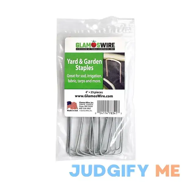 Glamos Wire Staple Garden Square 4X1X4IN Glamos Wire Staple Garden Square 4X1X4IN