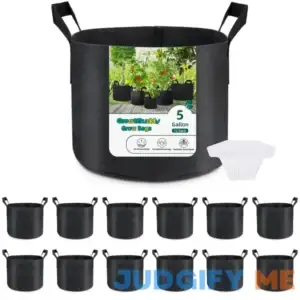 GreatBuddy "Premium 5-Gallon Fabric Grow Bags Set of 6