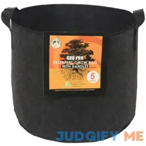 Gro Pro Essential Round Fabric Pot w/ Handles 5