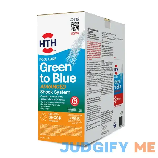 HTH Pool Care Green to Blue Advanced Shock System for Swimming Pools HTH Pool Care Green to Blue Advanced Shock System for Swimming Pools