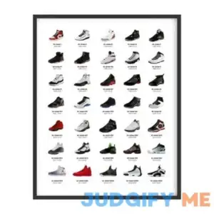 Haus And Hues Sneaker Posters For Guys Michael Jordan Shoes Poster