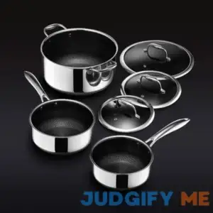 HexClad Hybrid Cookware 6 Piece Pot Set with Lids
