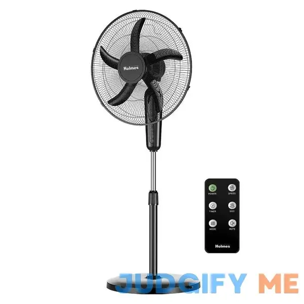Holmes 18" Digital Oscillating 3 Speed Stand Fan with Remote Control Black Holmes 18" Digital Oscillating 3 Speed Stand Fan with Remote Control Black