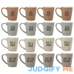 Home Essential Assorted Stoneware Espresso Mugs