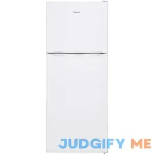 Hotpoint 9.7-cu ft Counter-depth Top-Freezer Refrigerator HPS10LGVRWW