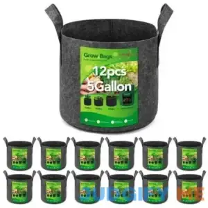 House DAY 10 Pack 5 Gallon Grow Bags