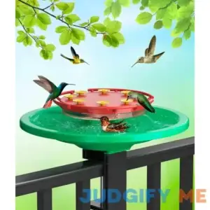 Hummingbird Feeders for Outdoors Big Ant Moat Perch with 8 Bee Guard Feeding Ports