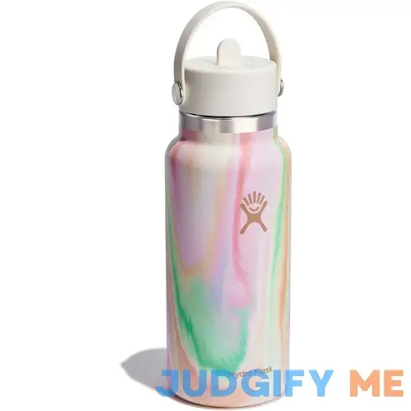 Hydro Flask 32 oz Wide Mouth Bottle with Flex Straw Cap Hydro Flask 32 oz Wide Mouth Bottle with Flex Straw Cap