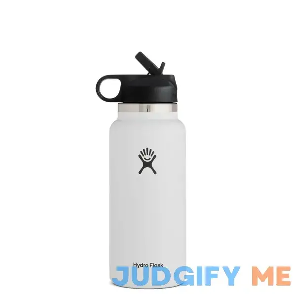 Hydro Flask Wide Mouth Bottle with Straw Lid Hydro Flask Wide Mouth Bottle with Straw Lid