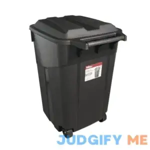 Hyper Tough 45 Gallon Wheeled Heavy Duty Plastic Garbage Can