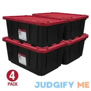 Hyper Tough Snap Lid Plastic Storage Bin