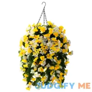 INQCMY Artificial Hanging Flowers Basket