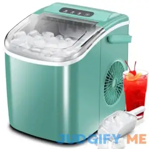 Ice Makers Countertop with Self-Cleaning 26.5Lbs/24Hrs 9 Cubes Ice Ready in 6 Mins