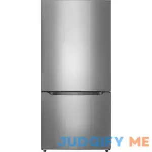 Insignia - 18.6 Cu. Ft. Bottom Freezer Refrigerator with ENERGY STAR Certification - Stainless Steel