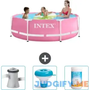 Intex Prism Frame Above Ground Swimming Pool Set