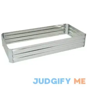 Ironton Galvanized Steel Raised Garden Planter 3ft. Container Length