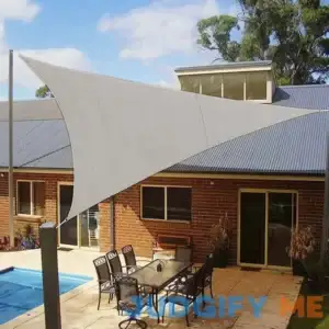 LOVE STORY Triangle Sun Shade Sail Canopy UV Block Awning for Outdoor Patio Garden Backyard