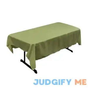 La Linen Polyester Poplin Rectangular Tablecloth