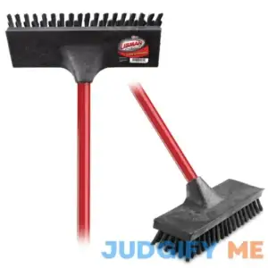 Libman Floor Scrub Brush Red Steel Handle Polypropylene Block