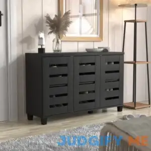 Lismore 16 Pair Shoe Storage Cabinet Steelside Finish