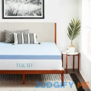 Lucid Comfort Collection Gel Memory Foam Topper