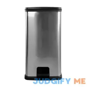 Mainstays 13.2 Gallon Trash Can. Plastic Rectangular Step Kitchen Trash Can