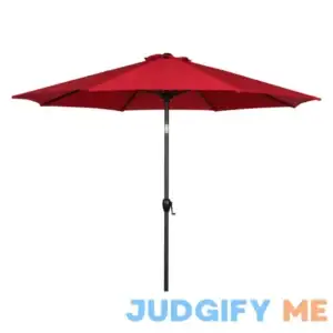 Mainstays 9ft Round Outdoor Tilting Market Patio Umbrella with Crank