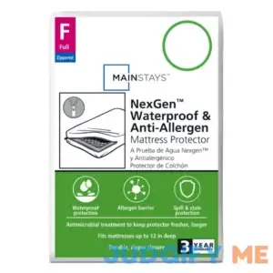 Mainstays NexGen Waterproof Anti-Allergen Zippered Mattress Protector