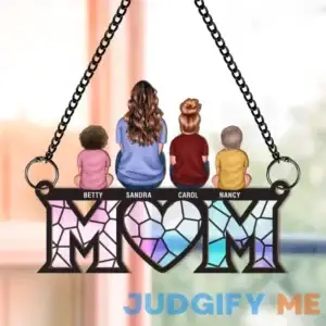 Mother & Children Bond - Personalized Window Hanging Suncatcher Ornament
