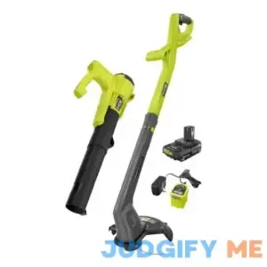 ONE+ 18V Cordless String Trimmer/Edger and Blower/Sweeper Combo Kit with 2.0 Ah Battery and Charger