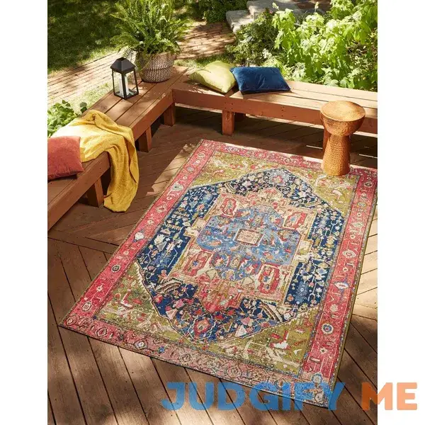 Outdoor Traditional Colorful Area Rug Indoor Outdoor Rug Outdoor Traditional Colorful Area Rug Indoor Outdoor Rug