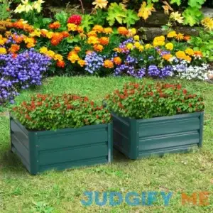 Outsunny Galvanized Metal Raised Garden Bed