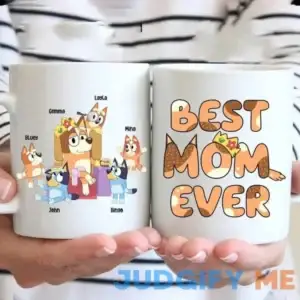 Personalized Bluey Best Mom Ever Mug