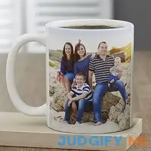 Personalized Family Photo Coffee Mug - White - Unique