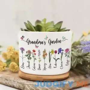 Personalized Grandma's Garden Mini Plant Pot